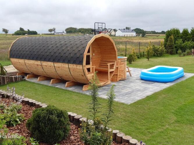 Holiday Home With A Terrace, Sauna, Jacuzzi Миеленко Екстериор снимка