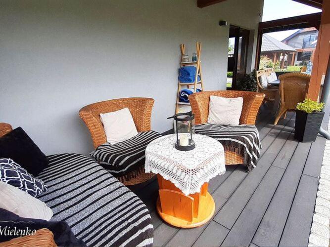 Holiday Home With A Terrace, Sauna, Jacuzzi Миеленко Екстериор снимка